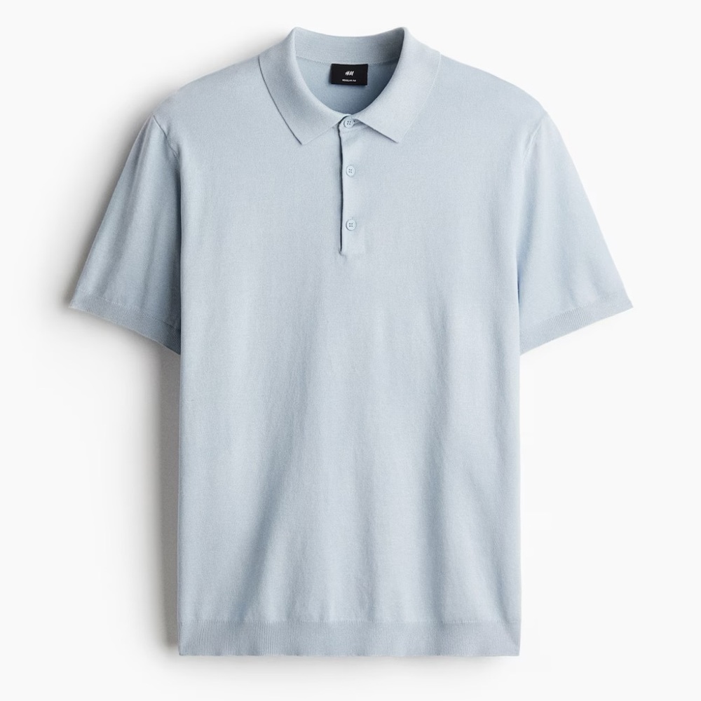 H&M Men’s Regular Fit Fine Knit Polo